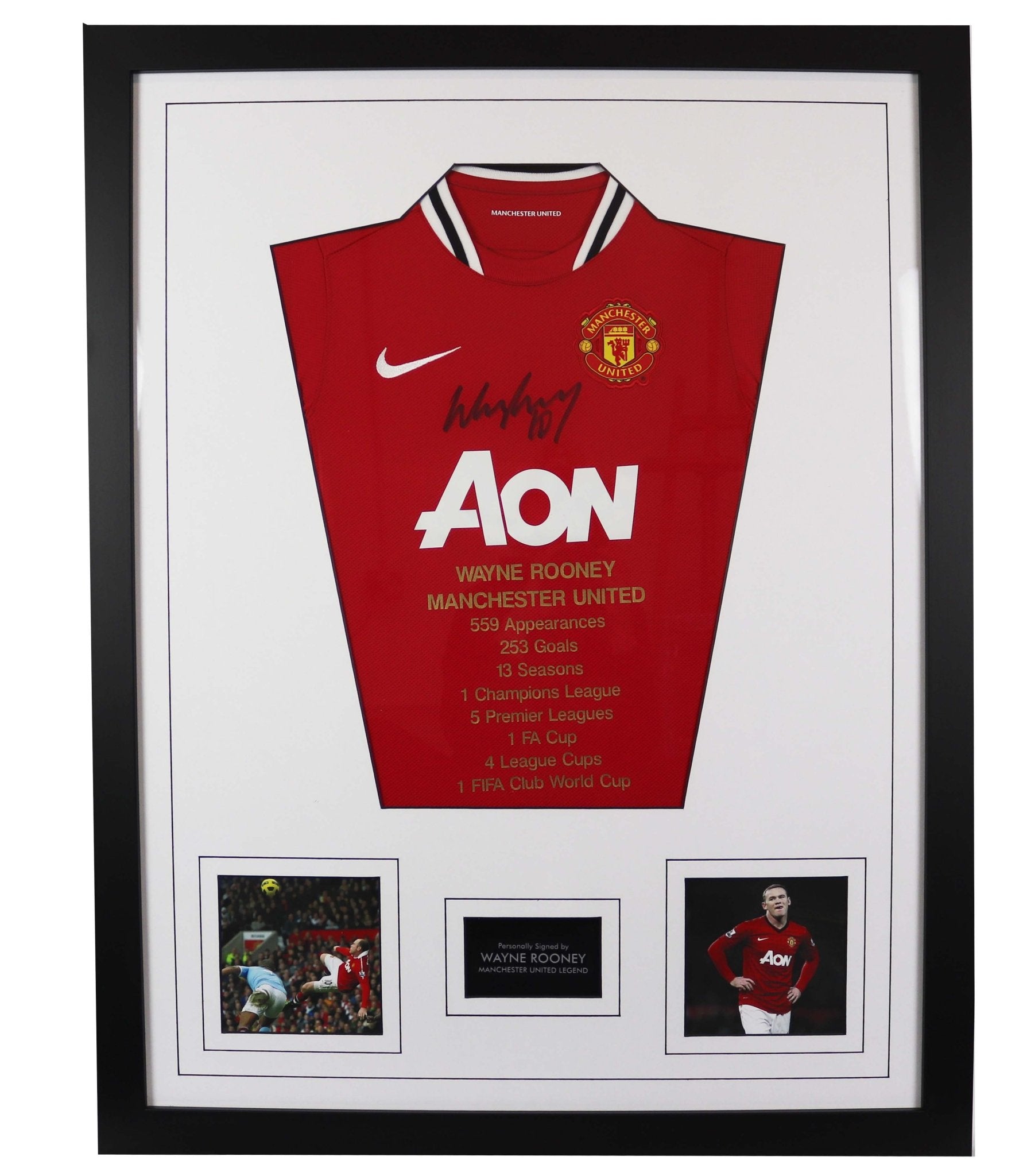 Wayne Rooney Manchester United signed shirt - Memorabilia Framers Shop